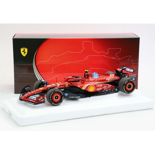 1:18 BBR Ferrari F1 Sf-24 Team Scuderia Ferrari #55 Austin Usa Gp 2024 Carlos Sainz Polyfoam Packaging BBR241855E