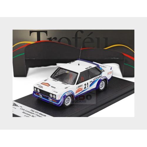 1:43 TROFEU Fiat 131 Abarth #21 Rally Sanremo 1977 Livio Lorenzelli Franco Collorafi White TFRRIT021