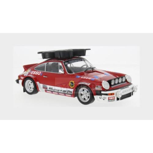 1:18 IXO Porsche 911 Sc Coupe #0 (Night Version) Rally Montecarlo Service Assistance Car 1980 Red White 18RMC233X.22