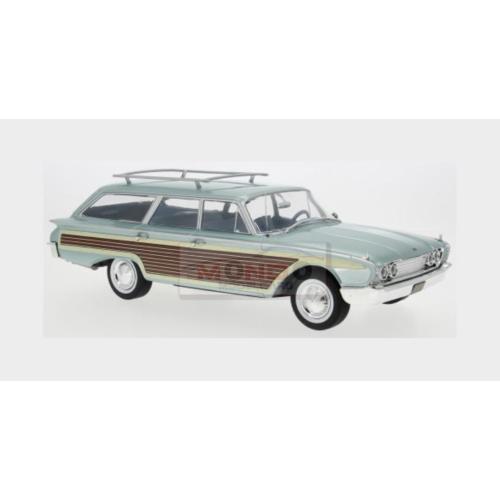 1:18 MCG Ford Usa Ltd Country Squire Sw Station Wagon 1960 Light Blue Wood MCG18049