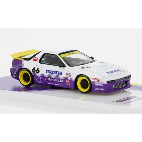 1:64 TARMAC Mazda Rx-7 (Fc3S) Pandem White/Lila #66 T64-066-WP