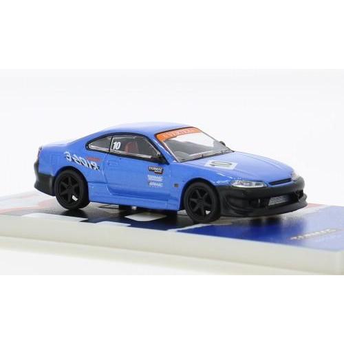 1:64 TARMAC Nissan Silvia (S15) Vertex (10Th Anniversary) Blue/Black T64G-023-10TH
