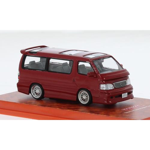 1:64 TARMAC Toyota Hiace Waggon Custom Dunkelred T64R-078-RE