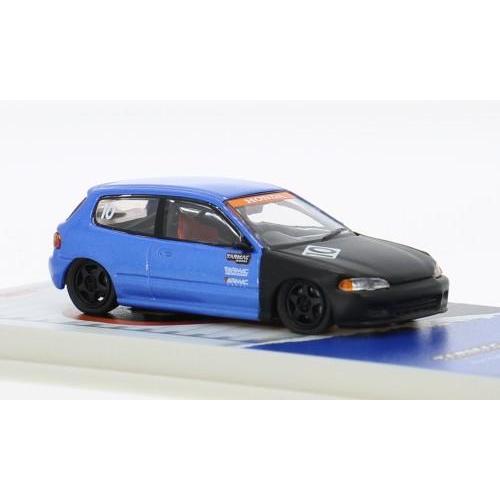 1:64 TARMAC Honda Civic Eg6 (10Th Anniversary) Blue/Black T64-TL001-10TH