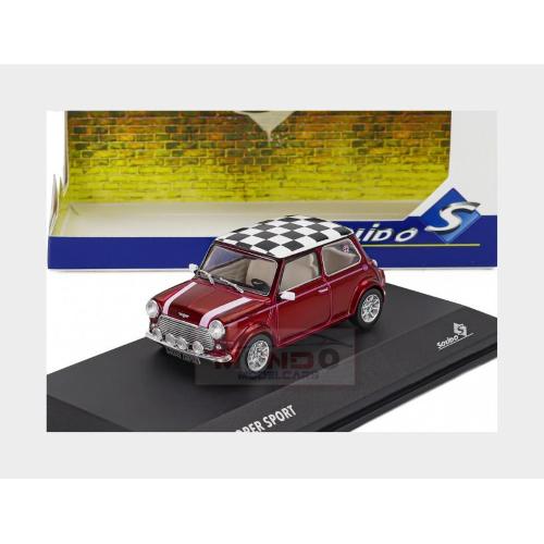 1:43 SOLIDO Mini Cooper Sport 1997 Purple White SL4316604