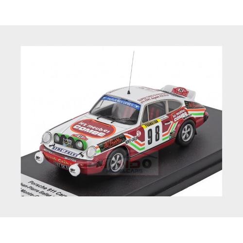 1:43 TROFEU Porsche 911 Carrera (Night Version) Rs #98 Rally Montecarlo 1979 Jean Pierre Ballet Robert Michel Red White TRFDSN356