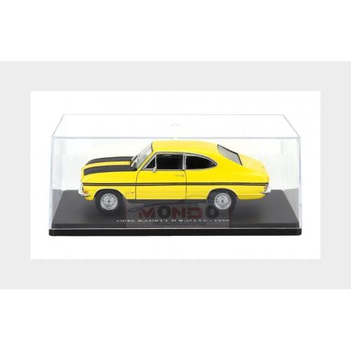 1:24 EDICOLA Opel Kadett B Rallye 1970 Con Vetrina With Showcase Yellow Black MX5ALA0056