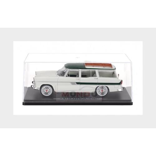 1:24 EDICOLA Simca Vedette Marly Sw Station Wagon 1959 Con Vetrina With Showcase White Green MX5ALA0081