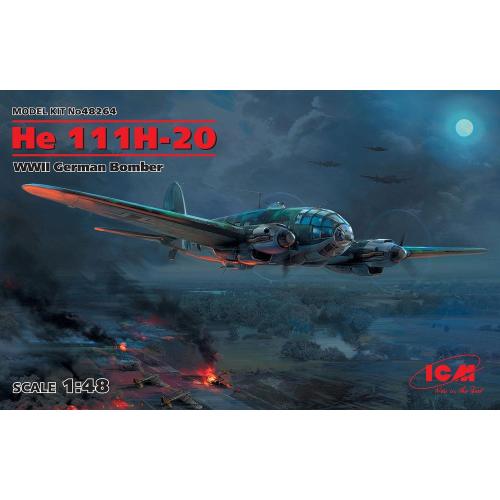 1:48 ICM KIT He 111H-20 Wwii German Bomber ICM48264