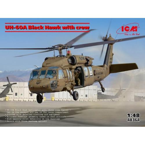 1:48 ICM KIT Uh-60A Black Hawk With Crew ICM48364