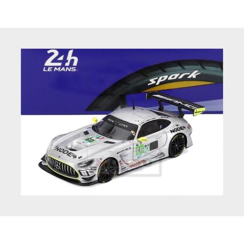 1:64 SPARK Mercedes Benz Amg Gt3 Evo 6.2L V8 Team Iron Lynx #60 24H Le Mans 2025 Andrew Gilbert Lorcan Hanafin Fran Rueda Silver 64S073
