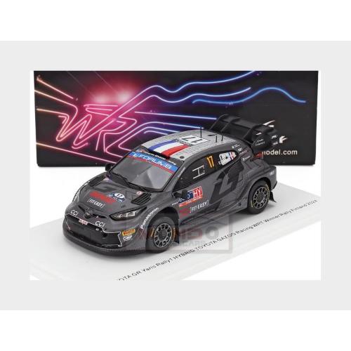 1:43 SPARK Toyota Yaris Gr Rally1 Hybrid Team Toyota Gazoo Racing Wrt #17 Winner Rally Finland 2024 Sebastien Ogier Vincent Landais Black S6877