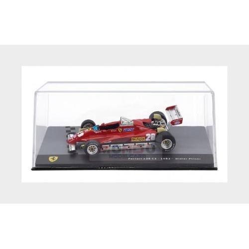 1:43 EDICOLA Ferrari F1 126C2 Team Sefac Spa Ferrari #28 Season 1982 Didier Pironi Con Vetrina With Showcase Red MX7ALA0021