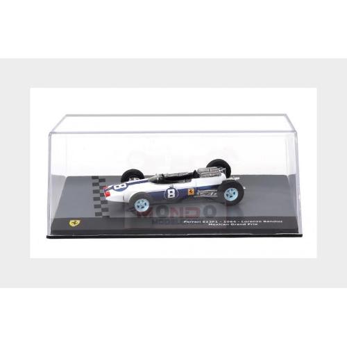 1:43 EDICOLA Ferrari F1 512 #8 3Rd Mexico Gp 1964 Lorenzo Bandini Con Vetrina With Showcase White Blue MX7ALA0066
