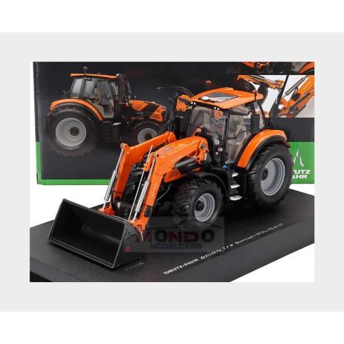 1:32 UNIVERSAL HOBBIES Deutz-Fahr 6150.4 Ttv Tractor With Fz 47-23 Front Loader 2018 Orange Black UH6861