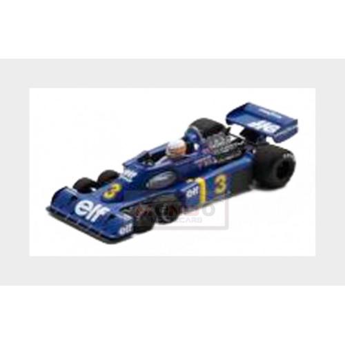 1:43 SPARK Tyrrell F1 P34 Elf 6-Wheels #3 2Nd British Gp 1976 Jody Scheckter Blue Yellow S7308