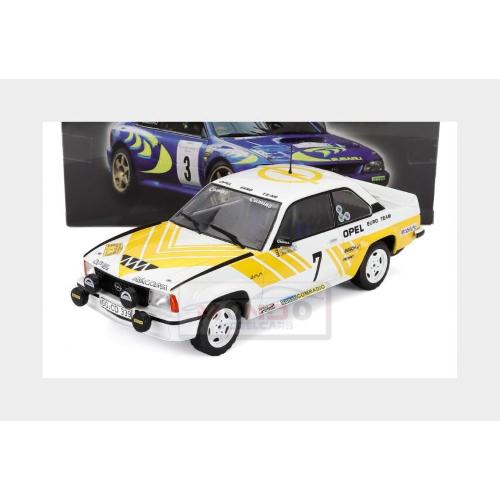 1:18 EDICOLA Opel Ascona 400 (Night Version) #7 Winner Rally Sweden 1980 Anders Kullang Bruno Berglund White Yellow LEPLGRVODERAL078