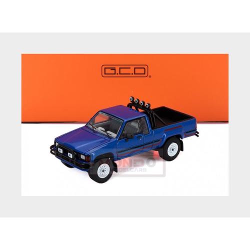 1:64 GCD-MODELS Toyota Hilux Sr5 Xtra Cab Pick-Up 1985 Blue KS-062-398