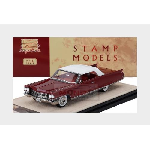 1:43 STAMP-MODELS Cadillac Eldorado Biarritz Cabriolet Closed 1963 Red White STM63004