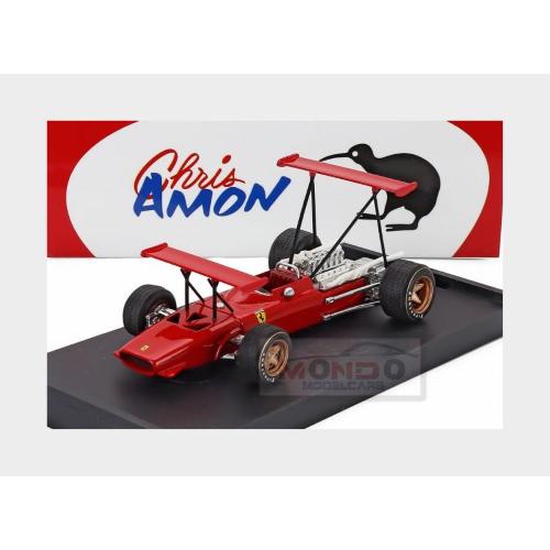 1:43 BRUMM Ferrari F1 312 Doppio Alettone Prove Practice Modena Italy 1969 Chris Amon Red R294