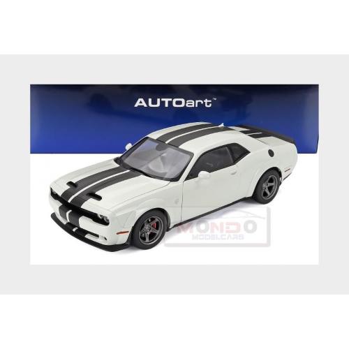 1:18 AUTOART Dodge Challenger Srt Super Stock Coupe 2023 White AA71766