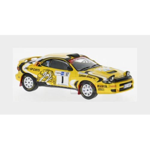 1:43 IXO Toyota Celica Gt4 Turbo (St185) #97 Rally Artic Lapland 2024 Jari Matti Latvala Juho Hanninen Yellow RAM992.22