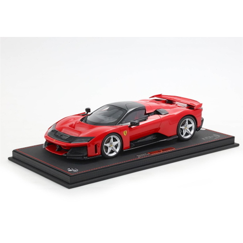 1:18 BBR Ferrari F80 Rosso Corsa Cerchi Silver With Showcase P18253A-VET