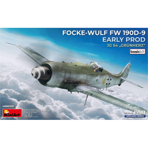 1:48 MINIART Focke-Wulf Fw 190D-9 Early Prod. Jg 54 Basic Kit. Kit MA48035