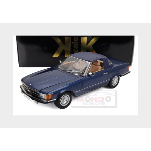 1:12 KK SCALE Mercedes Benz Sl-Class 450Sl (R107) Cabriolet 1985 Blue Met KKDC120183