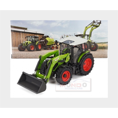 1:32 ROS-MODEL Claas Axos 3.95 Fl100 Tractor With Front Loader 2020 Light Green Black RS302655