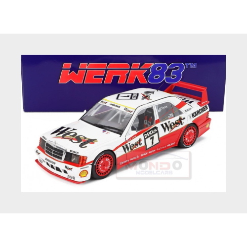 1:18 WERK83 Mercedes Benz 190E Evo Ii 2.5 16V #7 Dtm Season 1991 Kurt Thiim White Red W18041005