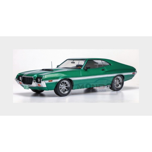 1:18 IXO Ford Usa Gran Torino Coupe 1972 Green Met White 18CMC264.22