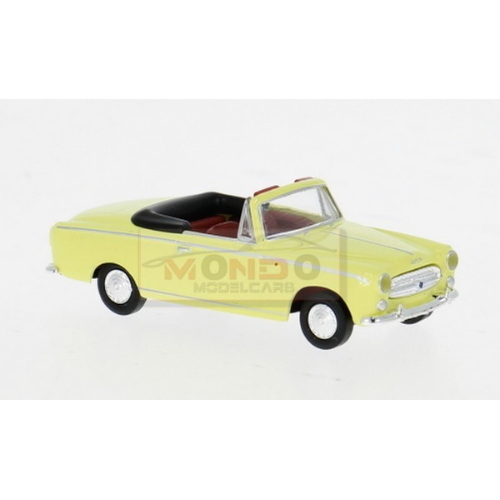 1:87 BREKINA PLAST Peugeot 403 Cabriolet Light Yellow 1956 BRE29164