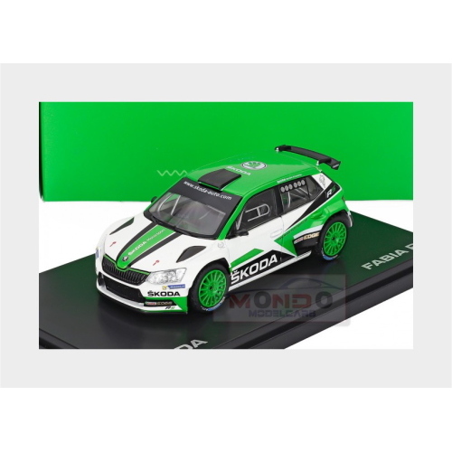 1:43 ABREX Skoda Fabia Iii R5 Skoda Motorsport Design #0 Rally 2017 Green White 143XAB-605T3