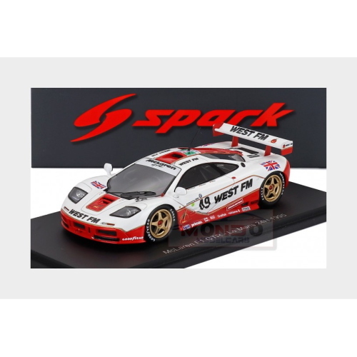 1:43 SPARK Mclaren F-1 Gtr 6.1L V12 Team West Competition #49 24H Le Mans 1995 John Nielsen Thomas Bscher Jochen Mass White Red S6673