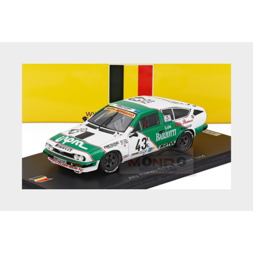 1:43 SPARK Alfa Romeo Alfetta Gtv6 #43 24H Spa 1984 Dagmar Suster Pascal Witmeur Jean Paul Libert Green White SB426