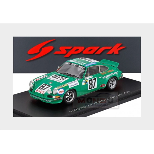 1:43 SPARK Porsche 911 2.8L Rsr Carrera Team X Racing #87 24H Le Mans 1975 Rene Boubet Philippe Dermagne S9812