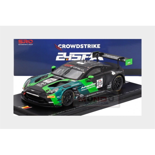 1:43 SPARK Aston Martin Vantage Amr Gt3 Evo 4.0L Turbo Team Walkenhorst Motorsport #35 24H Spa 2025 Oliver Soderstrom Romain Leroux Mateo Villagomez SB858