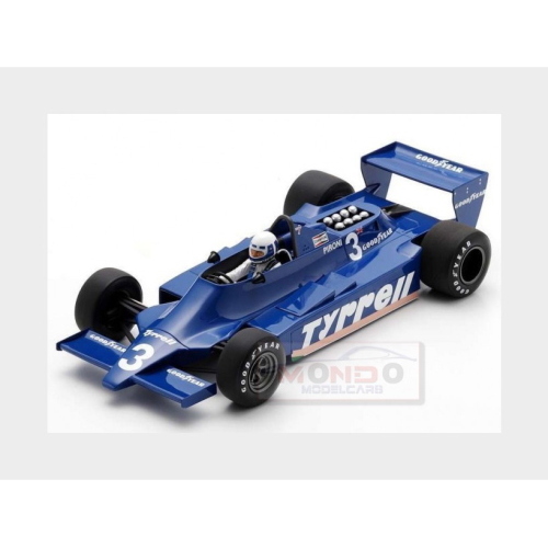 1:18 SPARK Tyrrell F1 009 Candy #3 Brazilian Gp 1979 Didier Pironi 18S742