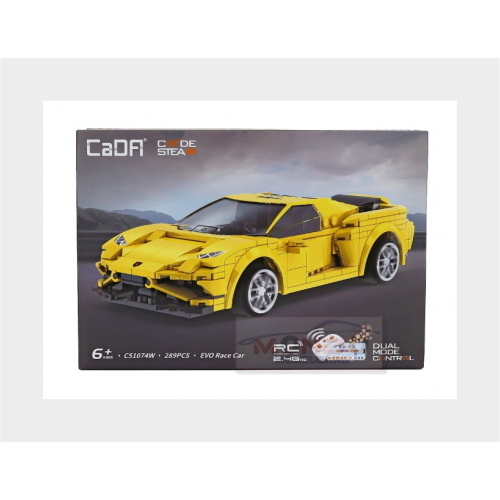 1:20 CADA Cada Rc Evo Race Car 2020 289 Pcs Yellow DBLC51074W