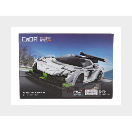 1:20 CADA Cada Rc Fantasma Race Car 322 Pcs White Black DBLC51083W