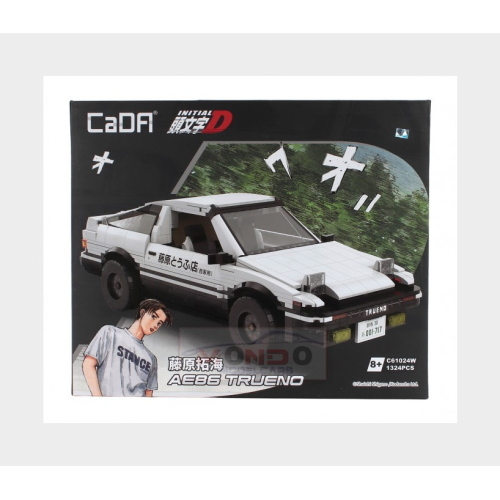 1:10 CADA Toyota Trueno Grande Initial-D Tv Series 1324 Pcs White Black DBLC61024W