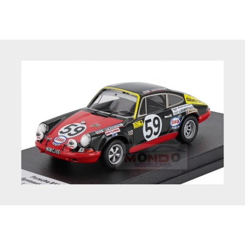 1:43 TROFEU Porsche 911S Coupe Team Jean Egreteaud (Night Version) #59 24H Le Mans 1970 Jean Egreteaud Jean Mesange Black Red TRFDSN346
