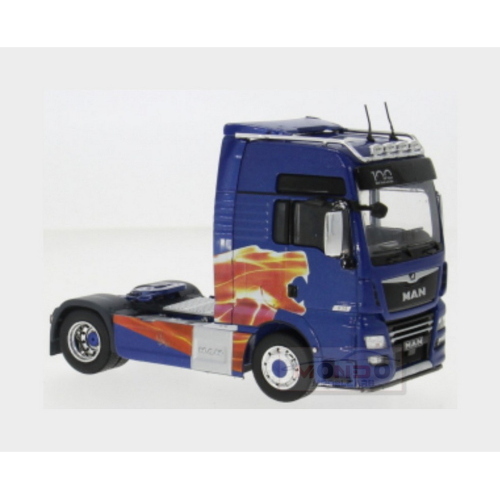 1:43 IXO Man Tgx Xxl Tractor Truck 2-Assi 2020 Blue TR235.22