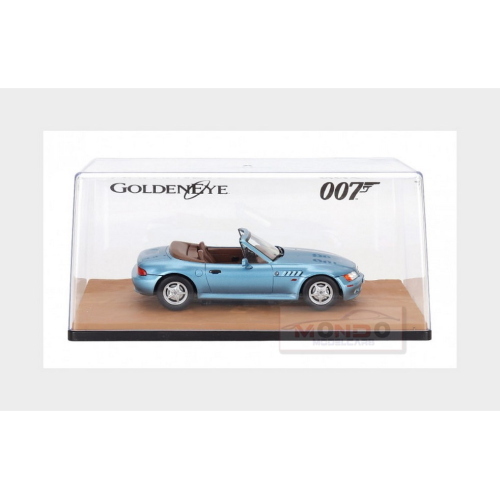 1:24 EDICOLA Bmw Z3 Spider 1999 007 James Bond Goldeneye Con Vetrina With Showcase Blue Met JBVQ004