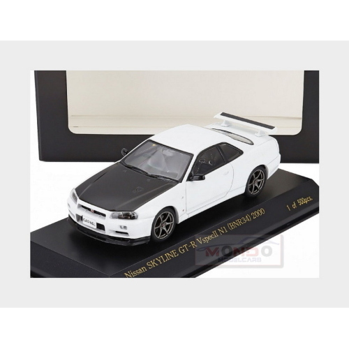 1:43 CAR-NEL Nissan Skyline Gt-R (Bnr34) V-Spec N1 Coupe 2000 White Black CN430001
