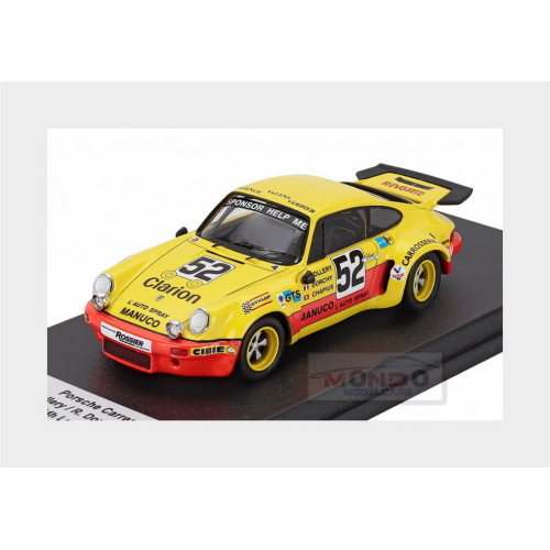 1:43 TROFEU Porsche 911 Carrera Rsr Team Ecurie Du Nord #52 24H Le Mans 1975 William Vollery Roger Dorchy Eric Chapuis Yellow Red TRFDSN377