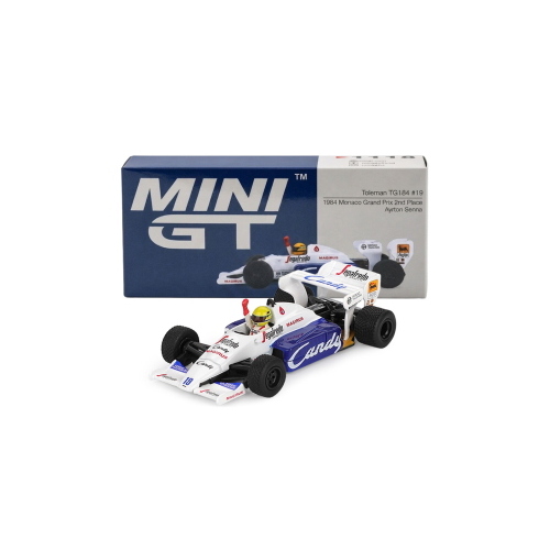 1:64 MINI GT Toleman Tg184 #19 Ayrton Senna 2Nd Place Monaco Grand Prix 1984 Mini-Gt MGT01118-L