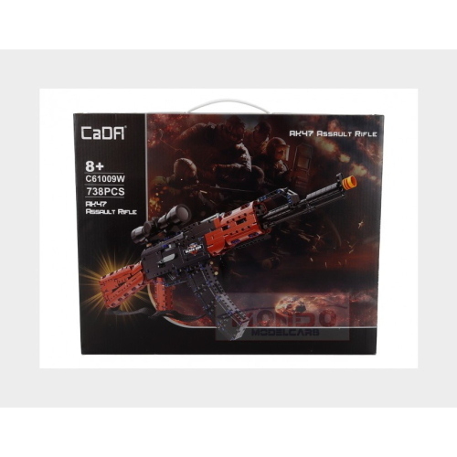 Cada Ak47 Assault Rifle 738 Pcs Black Brown DBLC61009W
