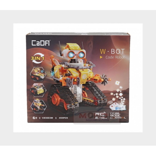 Cada W Bot Code Robot 3 In 1 455 Pcs Yellow DBLC83003W